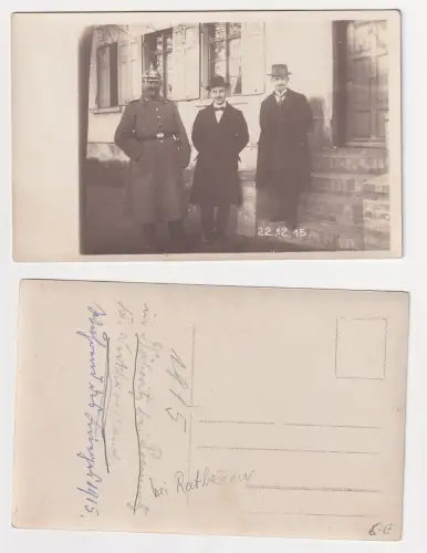 65719 Foto Ak Döberitz bei Premnitz 1915 sächsischer Soldat mit Pickelhaube