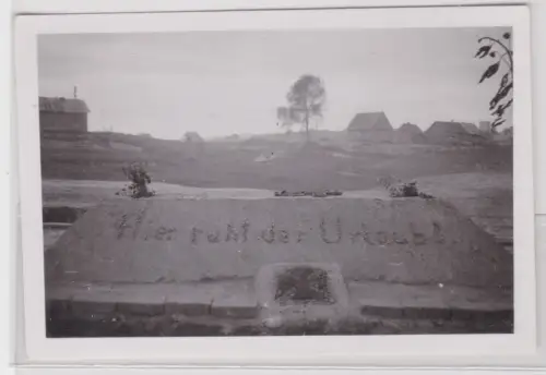 20592 Original Foto Gomel Russland "Hier ruht der Urlaub!" im 2.Weltkrieg