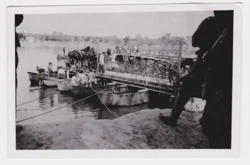 19475 Original Foto Deutsche Pontonfähre im 2.Weltkrieg