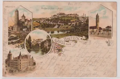 51529 Mehrbild Ak Gruss aus Bautzen. 1896