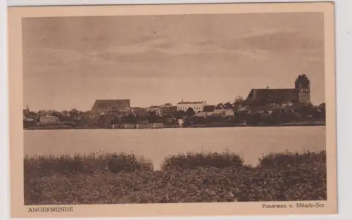 907631 Ak ANGERMÜNDE Panorama v. Münde See. um 1940