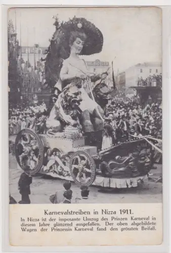 909178 Humor Ak Karnevalstreiben in Nizza 1911