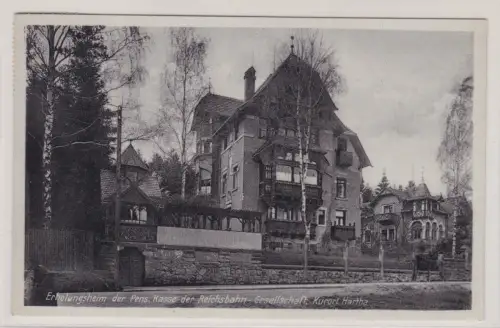 909012 Ak Kurort Hartha Erholungsheim  der Reichsbahn Pensionskasse 1940