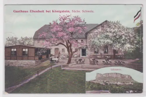 909017 Ak Gasthaus Ebenheit bei Königstein Sächs.Schweiz 1912