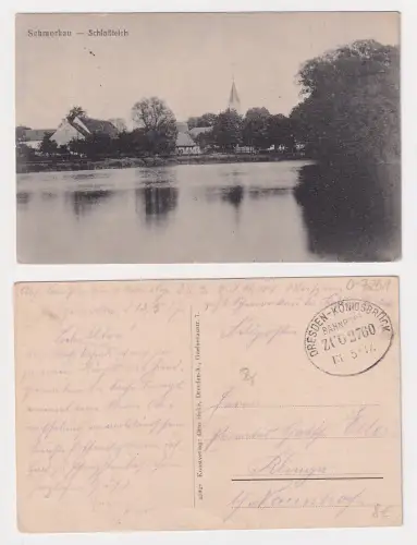 64964 Feldpost Ak Schmorkau Schloßteich 1917