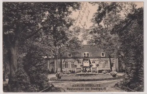908574 Ak BERLIN-STEGLITZ Restaurant im Stadtpark. 1914