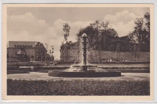11655 Ak Glauchau i. Sa. - Brunnen im Oswald Seyfert-Park 1929
