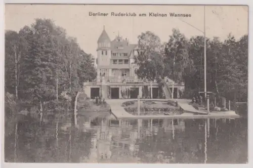 23424 Ak Berliner Ruderklub am Kleinen Wannsee. Berlin. 1911