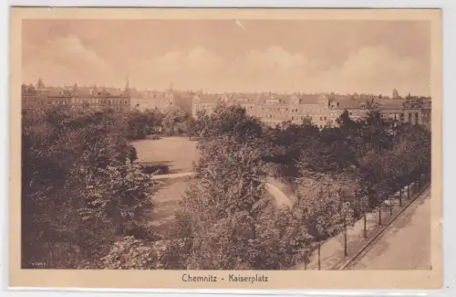 41545 Ak Chemnitz - Partie am Kaiserplatz 1918