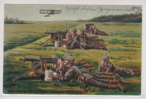 909190 Militär Feldpost Ak Infanterie-Maschinen-Gewehr-Kompagnie 1916