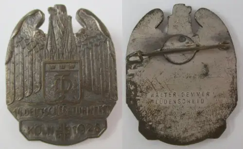 Abzeichen 14. Deutsches Turnfest Köln 1928 Deutsche Turnerschaft (153281)