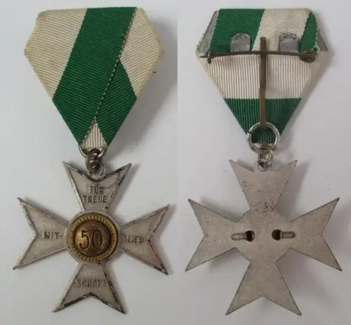 altes Kreuz Sachsen Militärvereinsbund für 50 Jahre (155324)