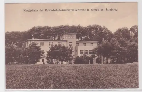 60548 Ak Kinderheim der Reichsbahnbetriebskrankenkasse in Streek bei Sandkrug.