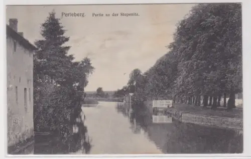 905809 Feldpost Ak Perleberg. Partie an der Stepenitz. 1915
