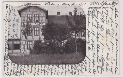 79090 Ak Wolfshagen (Harz) - Hotel Bad Burghagen 1911