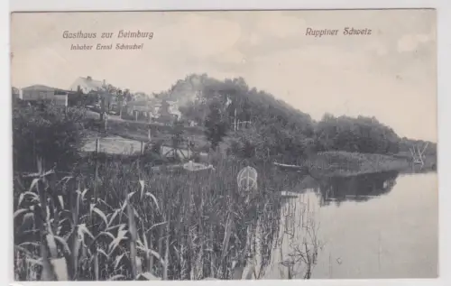 17386  Ak Gasthaus zur Heimburg. Inhaber Ernst Schnuchel. Ruppiner Schweiz.