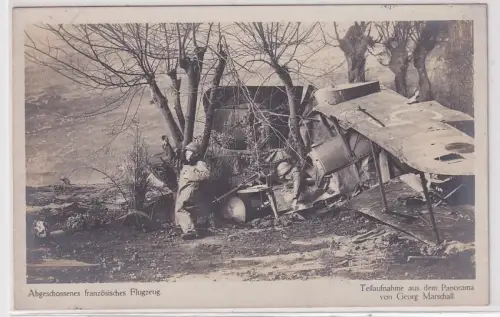 86583 Ak Berlin Ausstellung Deutsche Luftkriegsbeute abgesch.Franz.Flugzeug 1917