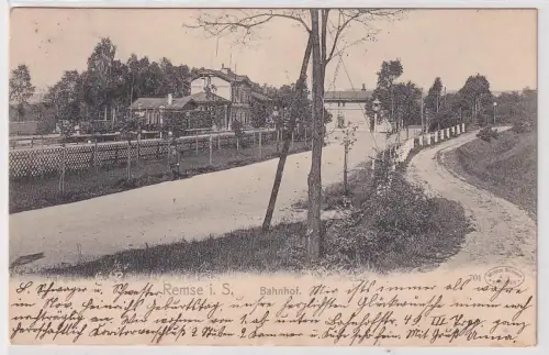 83558 Ak Remse in Sachsen Bahnhof 1911