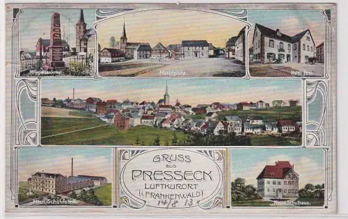 81528 Mehrbild Ak Gruß aus Presseck Luftkurort im Frankenwald 1911