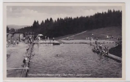 908953 Ak Höhenluftkurort Masserberg (Thür. Wald) Schwimmbad. um 1930