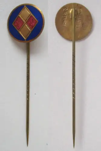 Anstecknadel Wehrmacht Divisionsabzeichen Rauten mit Hersteller  (113064)