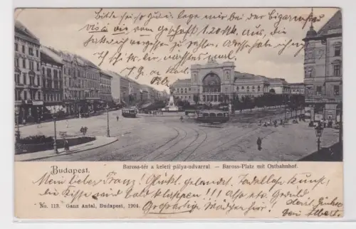 908832Ak Budapest.Baross-tér a keleti pálya-udvarral.Baross-Platz mit Ostbahnhof