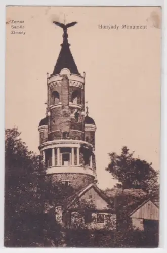 908836 Feldpost Ak Zemun Semlin Zimony Hunyady Monument. 1916