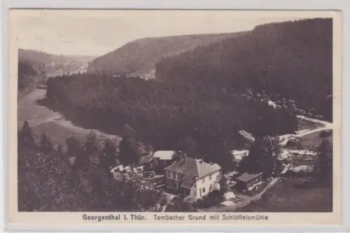 908850  Ak  Georgenthal i. Thür. Tambacher Grund mit Schlöffelsmühle. 1930