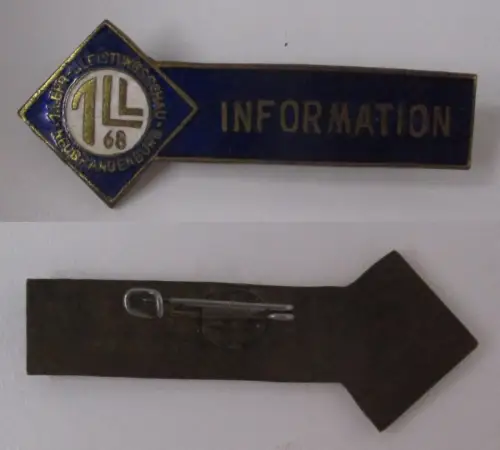 DDR Anstecknadel 1. Lehr- und Leistungsschau Neubrandenburg 1968 (172636)