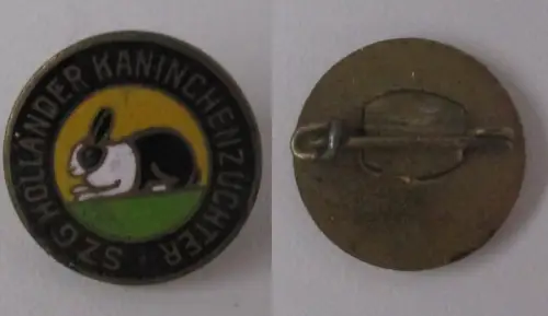 DDR Abzeichen Spezialzuchtgemeinschaft SZG Holländer Kaninchen (172762)