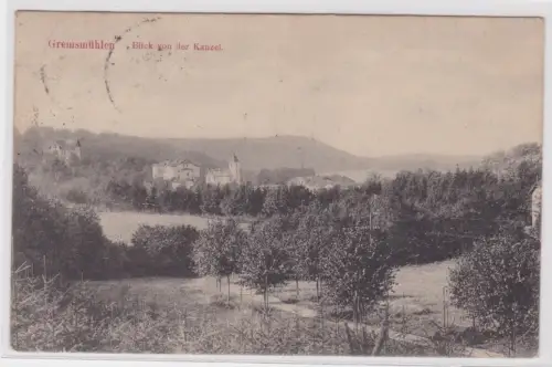909644 Ak Gremsmühlen - Blick von der Kanzel 1923