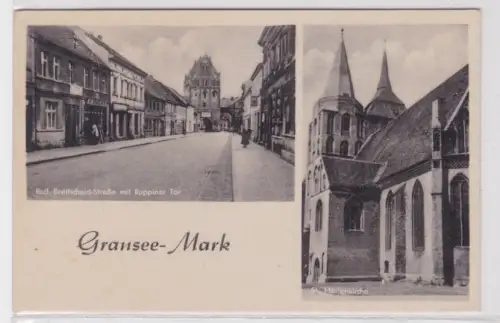 909391 Mehrbild Ak Gransee - Mark. 1955