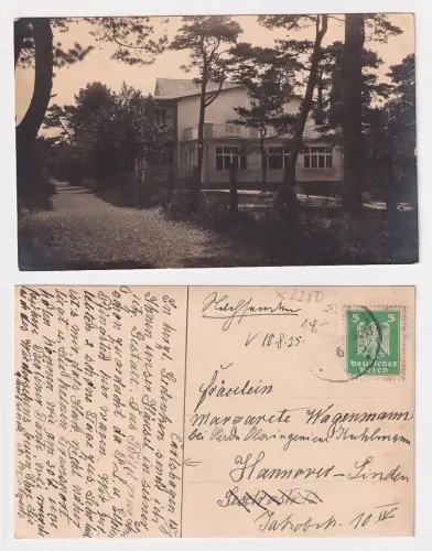909643 Foto Ak Carlshagen Karlshagen Ostsee Usedom Ferienheim 1925