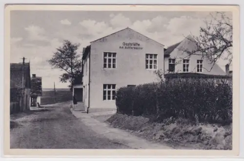 909523 Foto Ak Loddin Gaststätte "Am Achterwasser" Usedom 1953