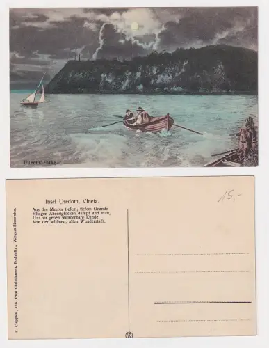 909266 Künstler Ak Insel Usedom Vineta Sturmflut Sage um 1940