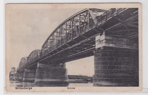 909270 Feldpost Ak Wittenberge Brücke . 1918