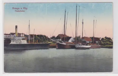 909033 Ak Breege a. Rüg. Fischerhafen. um 1930