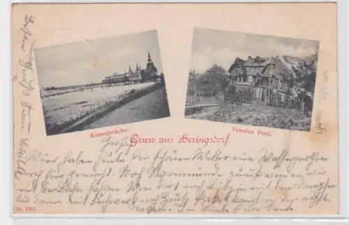 909037 Mehrbild Ak Gruss aus Heringsdorf. 1905