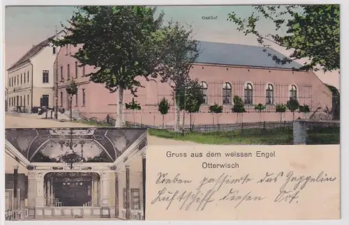 903292 Mehrbild Ak Gruß aus dem Restaurant weisser Engel Otterwisch 1912