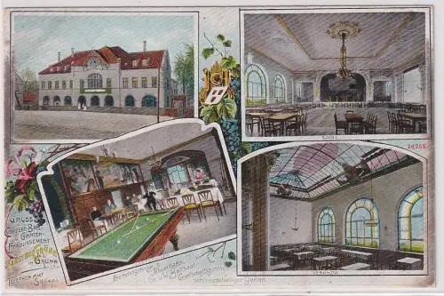 902930 Mehrbild Ak Gruß aus dem Etablissement Gasthof Grüna in Sachsen 1910
