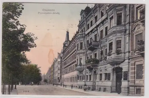 92318 Ak Chemnitz Promenadenstrasse 1910