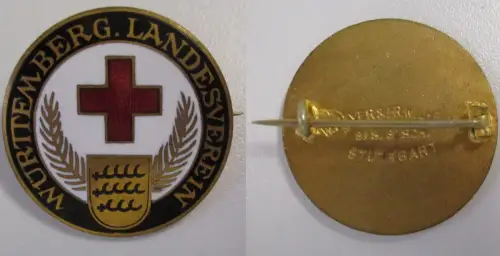 Abzeichen Württembergischer Landesverein Rotes Kreuz DRK Brosche (170549)