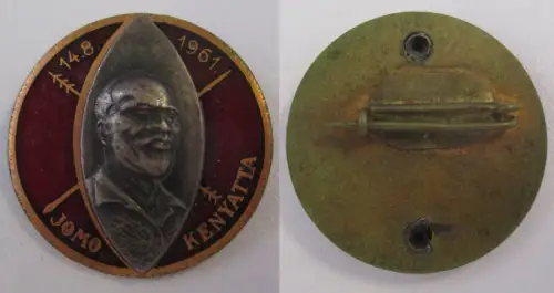Abzeichen Kenia Präsident Jomo Kenyatta 14.8.1961 Ende der Verbannung (172757)
