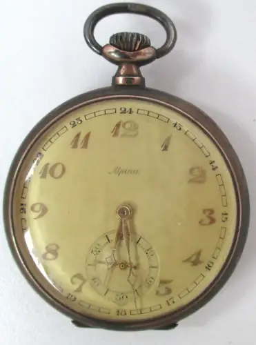 mechanische Herren Taschenuhr Marke Alpina 800er Silber (111276)
