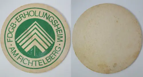 Bierdeckel DDR FDGB-Erholungsheim am Fichtelberg (156926)