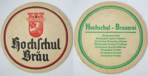 Bierdeckel Hochschul Bräu Hochschul-Brauerei (153097)