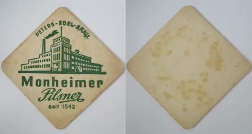 Bierdeckel Peters-Edel-Bräu Monheimer Pilsner seit 1542 (154401)
