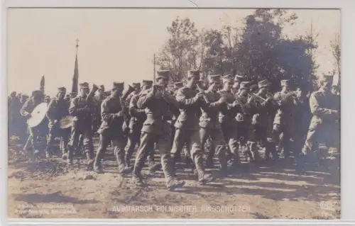 910582 Foto Ak AUSMARSCH POLNISCHER JUNGSCHÜTZEN. 1943
