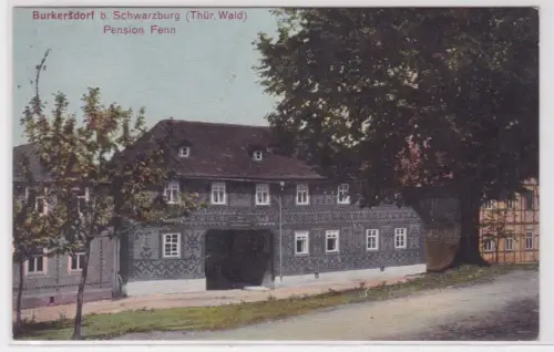 910449 Ak Burkersdorf b. Schwarzburg (Thür. Wald) Pension Fenn. 1933