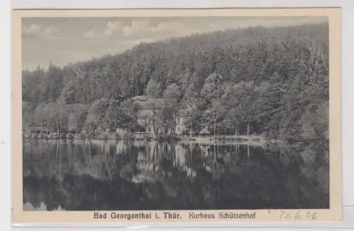 910457 Ak Bad Georgenthal i. Thür. Kurhaus Schützenhof. 1926